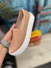Tênis Moleca Slip On Flatform Nude Tênis Moleca Slip On Flatform Nude