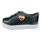 Tenis Molekinha Casual Aplique Lateral Brilho
