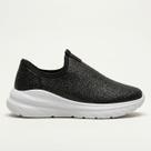 Tênis Molekinha Slip On Infantil Glitter Preto