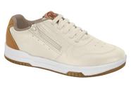 tenis molekinho branco off caramelo