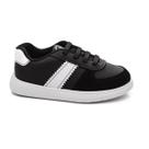Tênis Molekinho Meninos Casual Preto Branco Leve e Seguro -