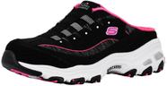 Tênis Mule Slip-On D'Lites Feminino Skechers Preto e Rosa Tênis Mule Slip-On D'Lites Feminino Skechers Preto e Rosa