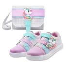 Tênis MzKid Infantil Menina Magic Unicórnio Com Bolsinha De Ombro Tênis MzKid Infantil Menina Magic Unicórnio Com Bolsinha De Ombro