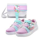 Tênis MzKid Infantil Menina Magic Unicórnio com Bolsinha de ombro Tênis MzKid Infantil Menina Magic Unicórnio com Bolsinha de ombro