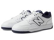 Tênis New Balance BB480 V1 Unissex - Branco/Azul Marinho - Tamanho 11,5 Tênis New Balance BB480 V1 Unissex - Branco/Azul Marinho - Tamanho 11,5