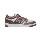 Tênis New Balance NB 480 Low Masculino Couro Cafe Branco