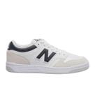Tenis New Balance Unissex NB480 Low Branco/Preto/Cinza