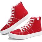 Tênis Obtaom Play Mid Fashion High Top, lona, vermelho, feminino