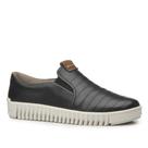 Tênis Pegada Slip On Feminino Camel e Preto Ref:210503