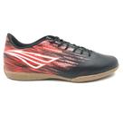 Tênis Penalty Futsal Masculino Tornado Preto com Vermelho