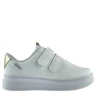 Tênis Pink Cats Infantil Feminino Tiras Autocolantes Branco V5005