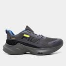 Tenis progress lite masculino - grafite/preto/verde limão