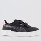 Tenis Puma Carina 3.0 Blurry Dreams V Infantil Preto e Branco Tenis Puma Carina 3.0 Blurry Dreams V Infantil Preto e Branco
