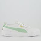 Tênis Puma Carina L BDP Feminino Branco e Verde