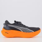Tênis Puma Deviate Nitro 3 Preto e Laranja Tênis Puma Deviate Nitro 3 Preto e Laranja