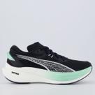 Tênis Puma Deviate Nitro 3 Wns Feminino Preto e Verde Tênis Puma Deviate Nitro 3 Wns Feminino Preto e Verde