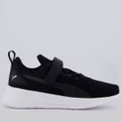 Tênis Puma Flyer Runner V PS Infantil Preto e Branco