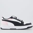 Tênis Puma Rebound V6 LO Feminino Preto e Rosa