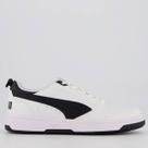 Tênis Puma Rebound V6 Low Branco e Preto