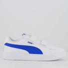 Tênis Puma Rickie Classic Infantil Branco e Azul
