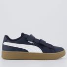 Tênis Puma Rickie Classic Juvenil Marinho e Branco