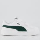 Tênis Puma Rickie Classic V Infantil Branco e Verde