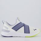 Tenis Puma Softride Harli Slip ON WNS Feminino Branco e Lilas