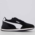 Tênis Puma ST Runner V4 Mesh Juvenil Preto e Branco