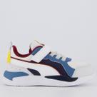 Tênis Puma X-Ray AC PS BDP Juvenil Branco e Cinza