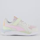 Tênis Puma X-Ray AC PS BDP Juvenil Rosa e Branco