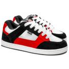 Tênis Qix Skate Retrô AM Preto Vermelho Branco