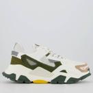 Tênis Qix Trek Reflexivo Esportivo Branco e Verde Tênis Qix Trek Reflexivo Esportivo Branco e Verde
