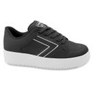 Tenis quiz feminino plataforma casual 69-1742-72 preto