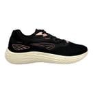 Tenis Rainha Feminino Drive lll Preto Rosa Esportivo Treino Academia Caminhada Original -