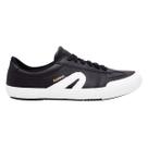 Tênis Rainha VL 2500 Couro Masculino Preto Branco