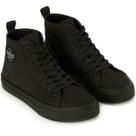 Tênis Redley High Cano Alto Monocromo - Preto