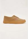 Tênis Redley LR10 Originals Casual Em Lona Cáqui Látex