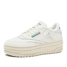 Tênis Reebok Club C Extra Platform para mulheres - giz/verde