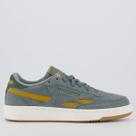 Tênis Reebok Club C Revenge Cinza e Amarelo Tênis Reebok Club C Revenge Cinza e Amarelo