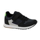 Tênis Running Infantil Klin Walk Kids Chumbo E Preto