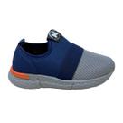 Tênis Running Infantil Slip On Molekinho Azul E Cinza Tênis Running Infantil Slip On Molekinho Azul E Cinza