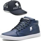 Tênis Sapatênis Casual Cano Alto com Boné Polo Plus Tênis Sapatênis Casual Cano Alto com Boné Polo Plus