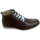 Tênis Sapatenis Masculino Casual Cano Médio de Couro Clean - CHACAL Tênis Sapatenis Masculino Casual Cano Médio de Couro Clean - CHACAL