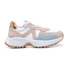 Tenis Skeaker Feminino Casual Pink Baby Couro Legitimo