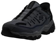 Tênis Skechers Afterburn M Fit Ridgeburn Slip-On Carvão 9,5
