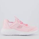 Tênis Skechers Bounder Simple Cut Infantil Rosa