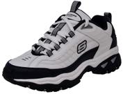 Tênis Skechers Energy Afterburn com Cadarço Branco e Azul Marinho 13