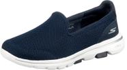 Tênis Skechers Go Walk 5 feminino azul/branco com 6,5 de largura