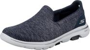 Tênis Skechers Go Walk 5 Slip-On Marinho Branco 8W