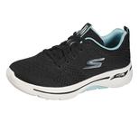 Tênis Skechers Go Walk Arch Fit Unify feminino preto/aqua 7.5